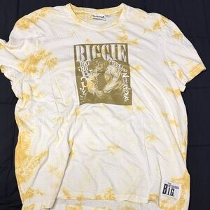 Yellow Tie-Dye Biggie Graphic T-Shirt